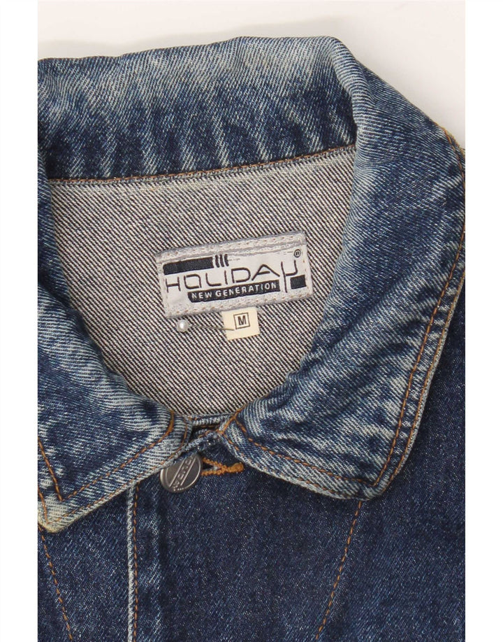 Holiday Chaqueta vaquera de corte regular para hombre UK 38 Algodón azul medio