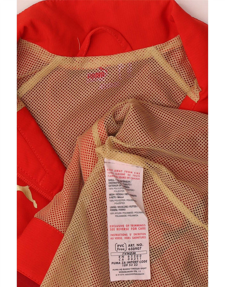 Puma Chaqueta de chándal para niña 11-12 años Rojo Colorblock Poliéster