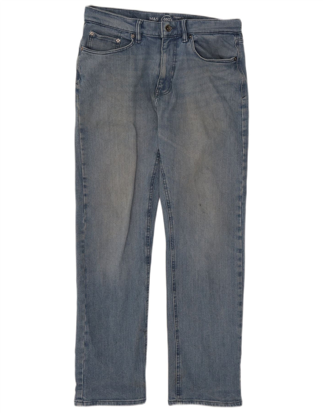 Marks & Spencer Jeans rectos para hombre W32 L29 Algodón azul