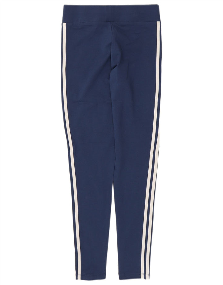 Leggings ADIDAS para mujer Reino Unido 10 Pequeño Algodón azul marino