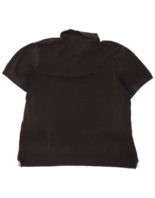 Tommy Hilfiger Polo para hombre 2XL Algodón negro