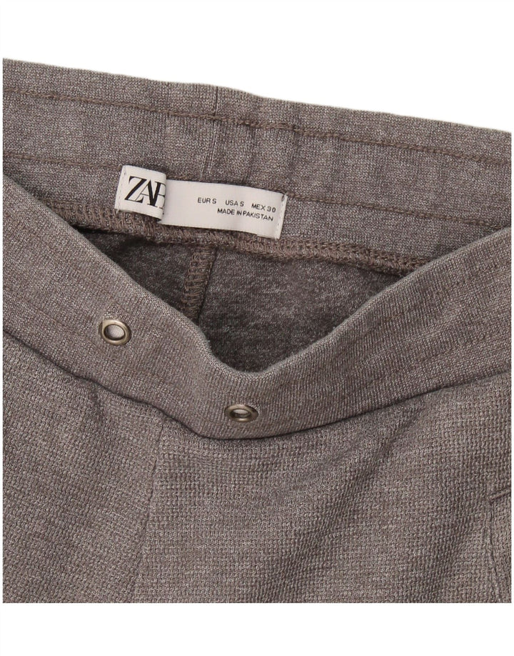 Zara Mujer Pantalones De Chándal Joggers UK 8 Small Gris