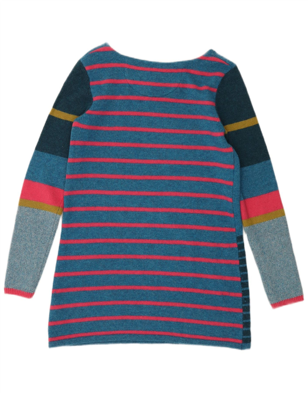 Jersey tipo jersey para mujer de White Stuff, talla 40, lana de cordero a rayas en azul pequeño