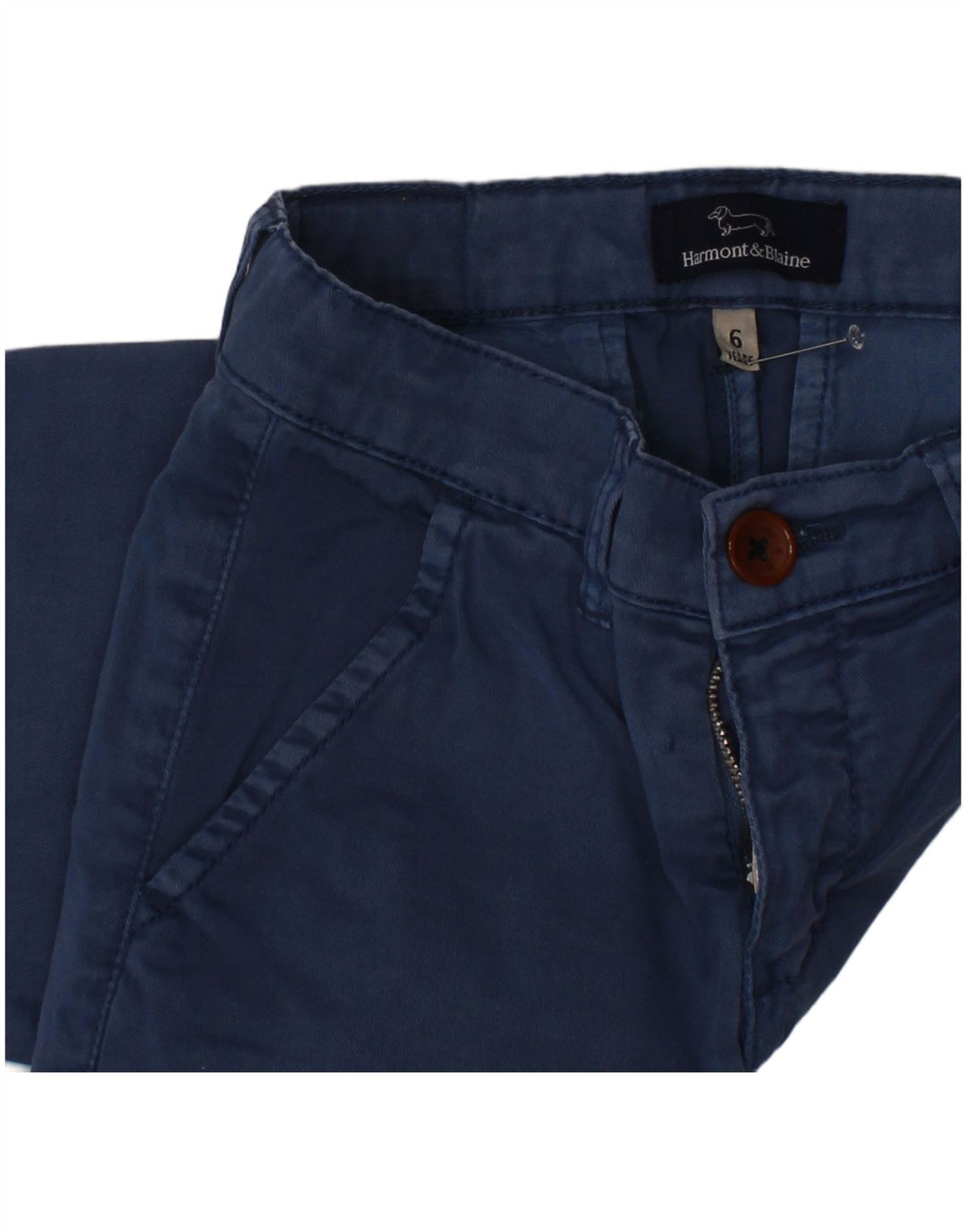 HARMONT & BLAINE Pantalón chino recto para niño 5-6 años W22 L20 Azul