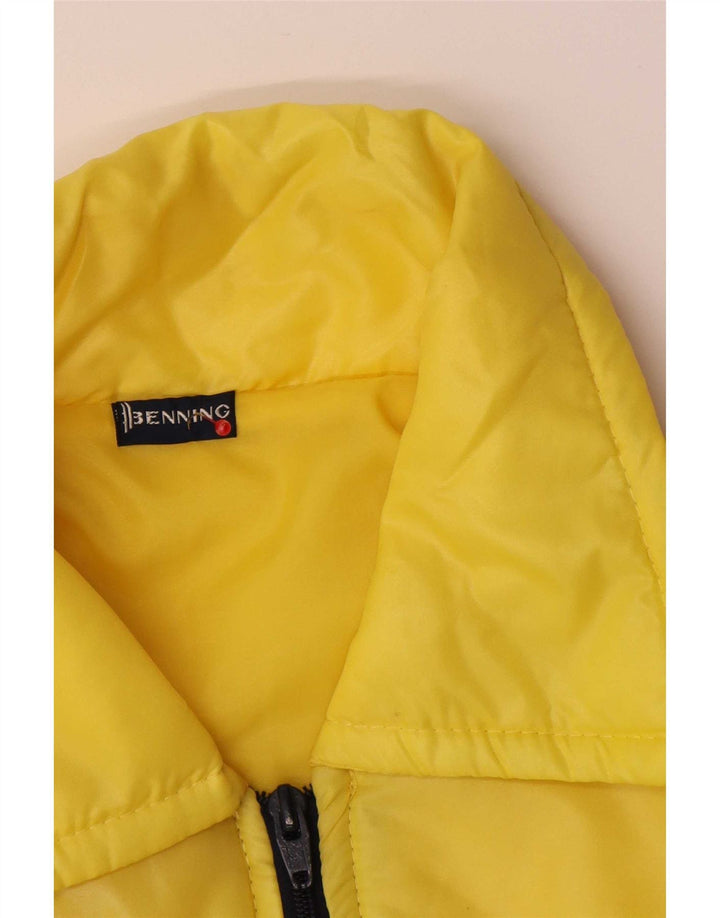 Chaqueta bomber vintage para hombre IT 48 Poliamida color block amarillo medio