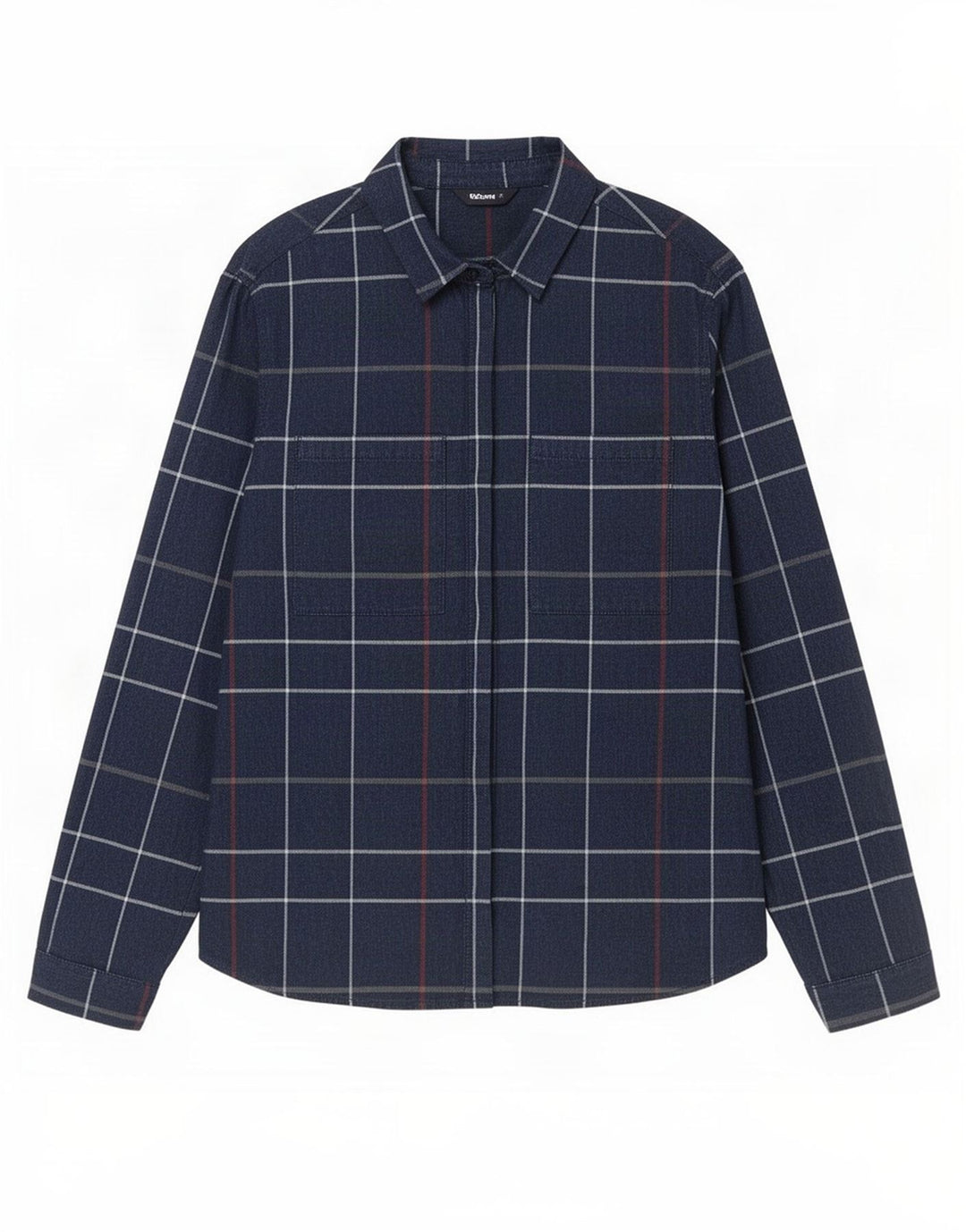 Rohan Camisa para mujer UK 10 Small Azul marino Cuadros Poliéster