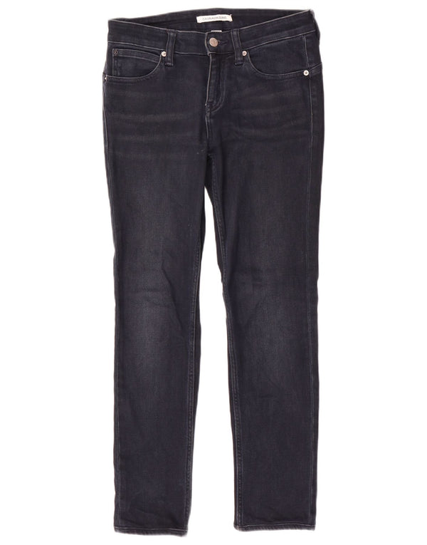 Vaqueros ajustados para mujer Calvin Klein W28 L28 Algodón azul marino