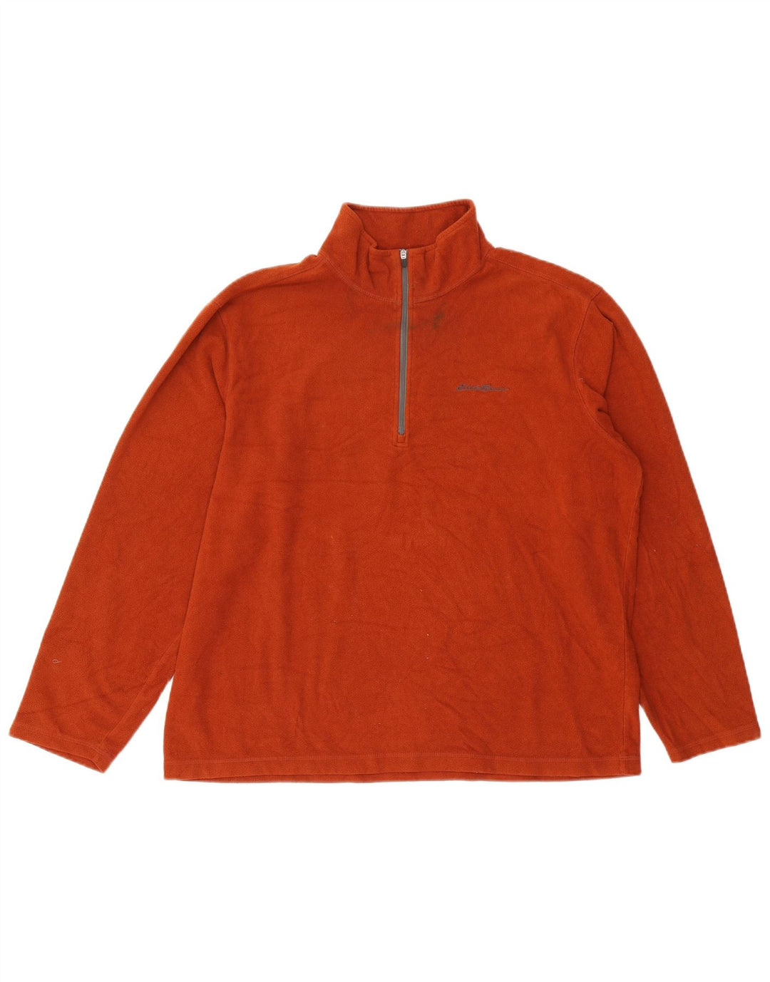 EDDIE BAUER Jersey polar con cuello y cremallera para hombre Poliéster naranja grande