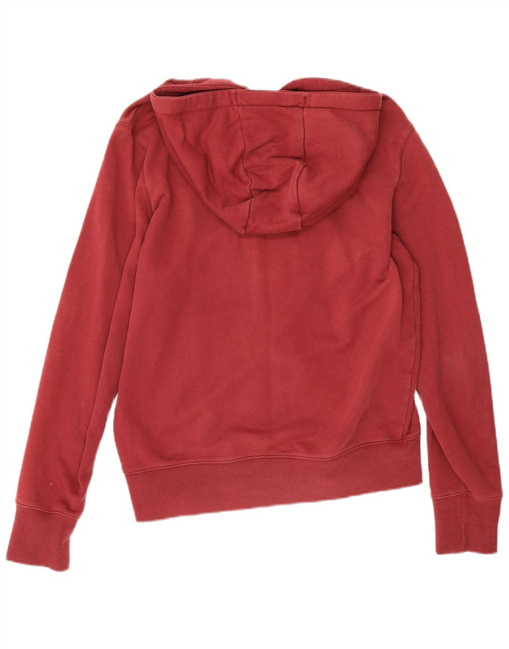 Lyle & Scott Suéter con capucha y cremallera para hombre Algodón rojo mediano