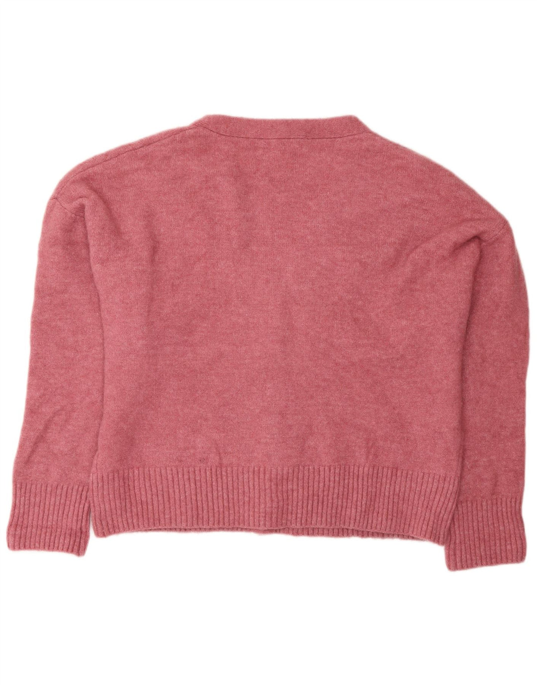 Zara Mujer Suéter Cárdigan Extragrande Reino Unido 44 Acrílico Rosa Medio
