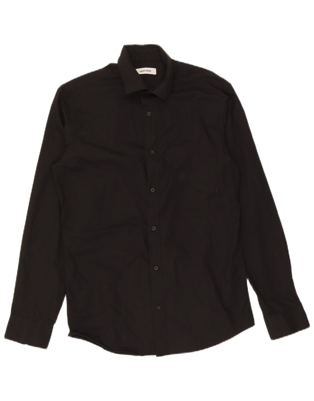 Camisa Jack & Jones Hombre Small Algodón Negro