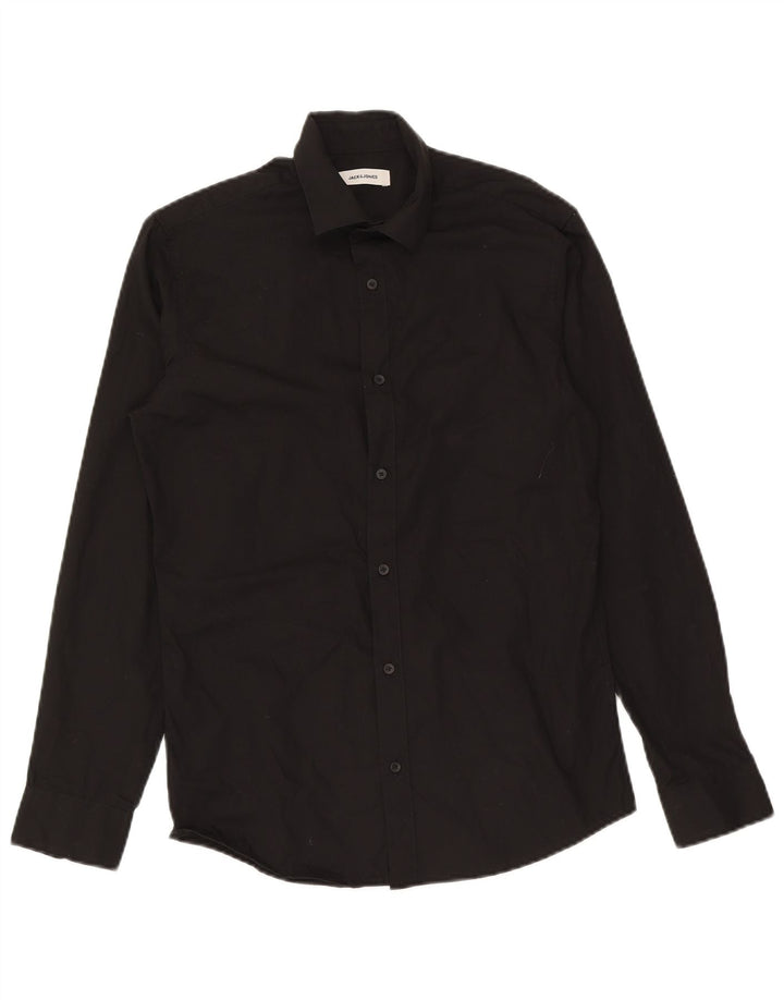 Camisa Jack & Jones Hombre Small Algodón Negro