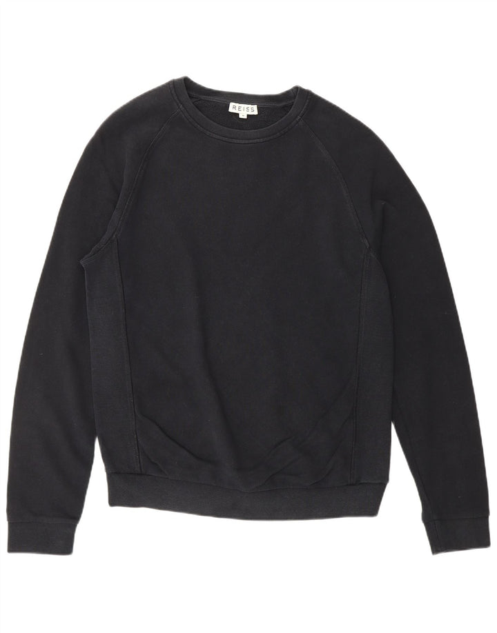 REISS - Sudadera para mujer, talla 40, talla mediana, color azul marino, algodón