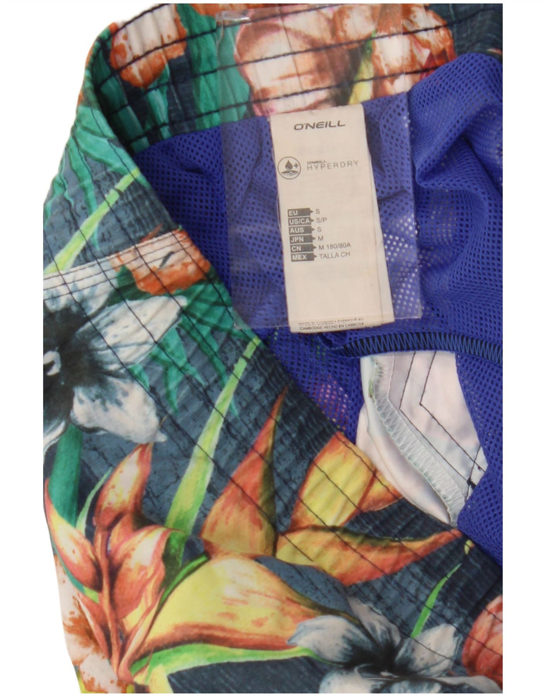 Bañador O'Neill Hombre Pequeño Azul Floral Poliéster
