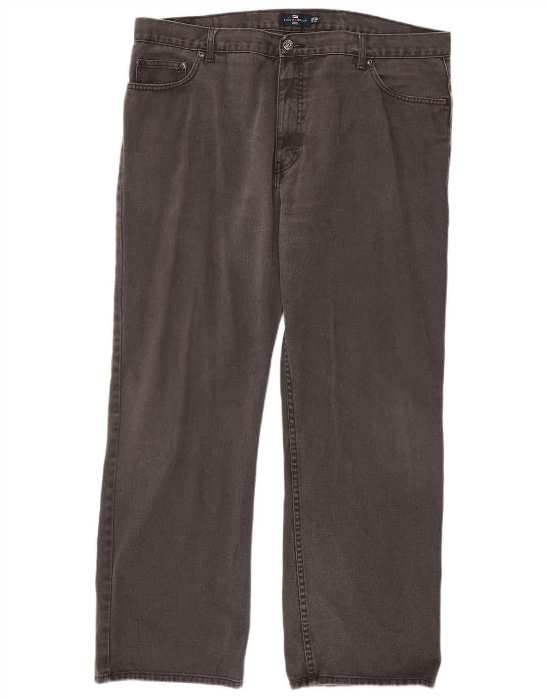 Marks & Spencer Vaqueros rectos azules Harbor para hombre W42 L31 Algodón gris
