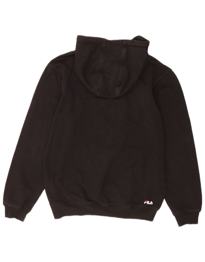 Fila Hombre Graphic Sudadera Con Capucha Jersey Pequeño Algodón Negro