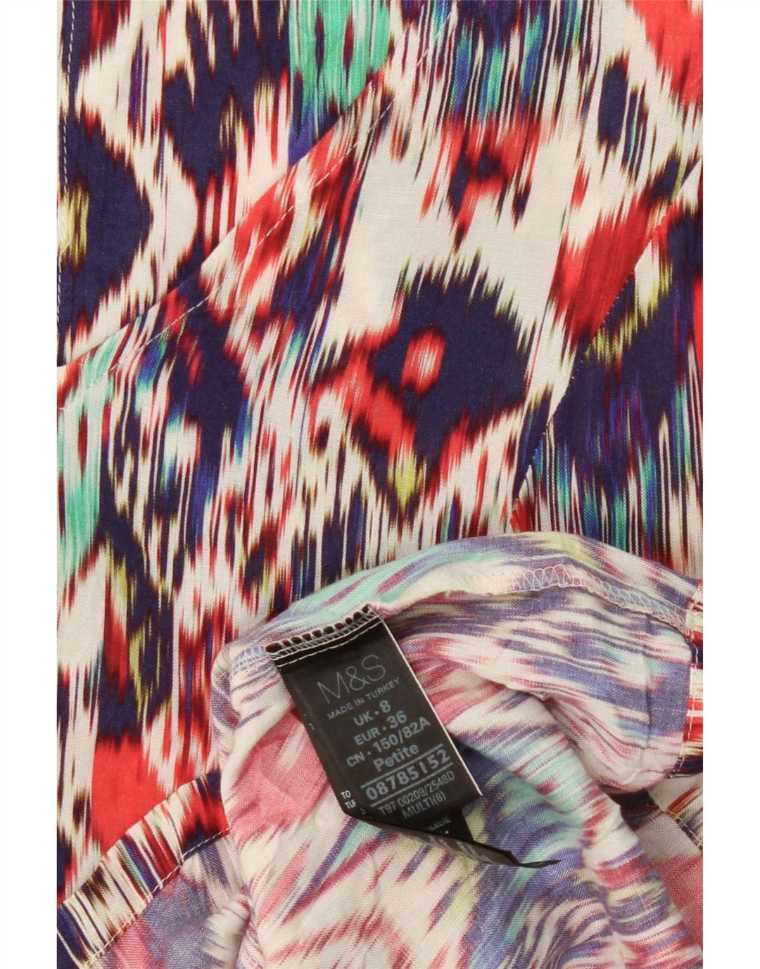 MARKS & SPENCER Womens Sheath Dress UK 8 Small  Multicoloured Ikat Vintage Marks & Spencer and Second-Hand Marks & Spencer from Messina Hembry 