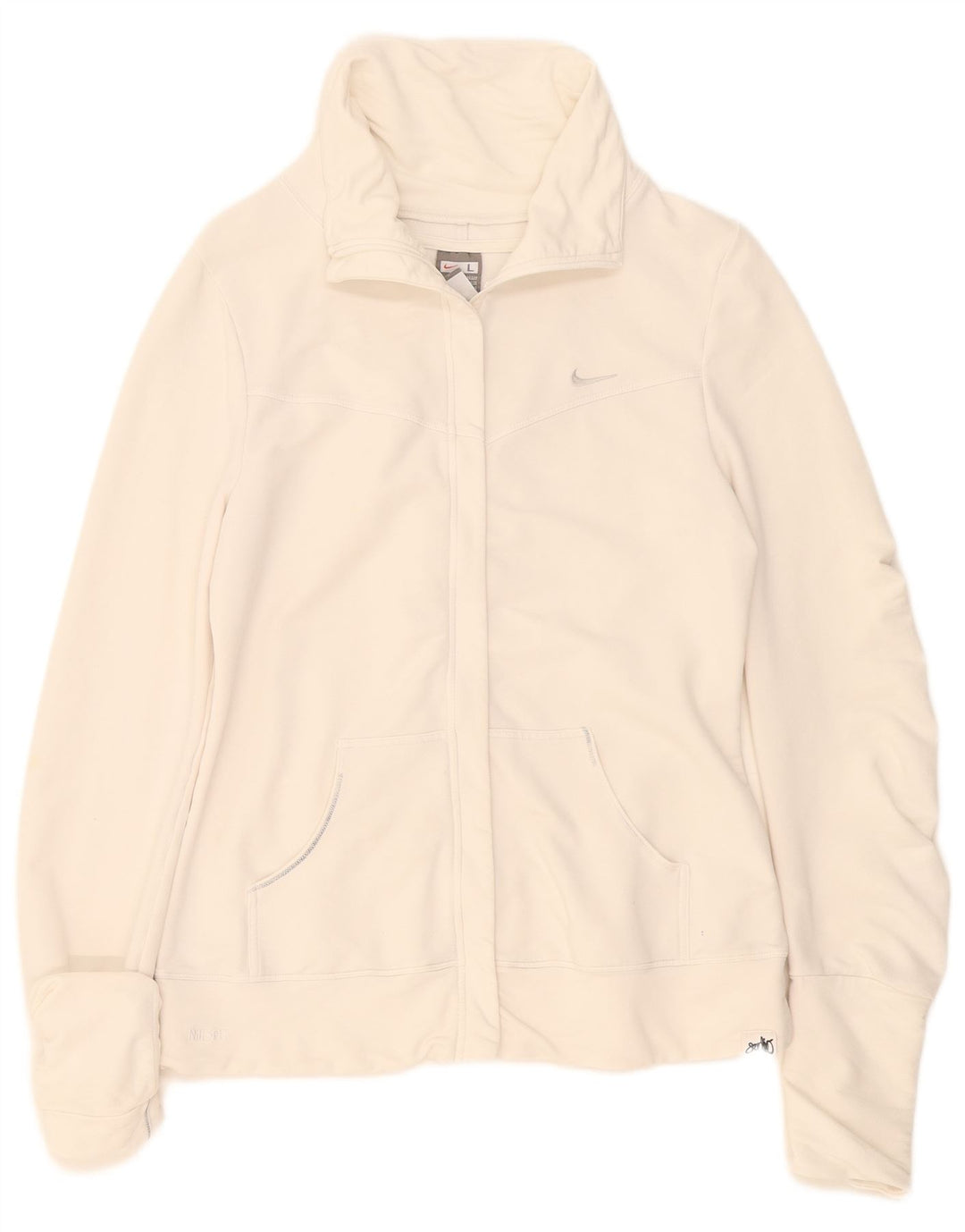 Nike - Chaqueta de chándal para mujer, talla 14/16, talla grande, color blanco