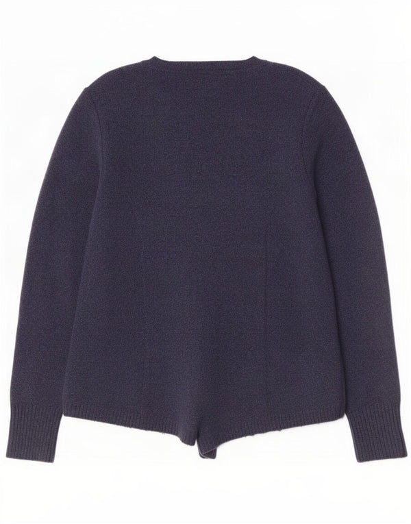 White Stuff Suéter tipo cárdigan abierto para mujer UK 40 Mediano Azul marino Nylon