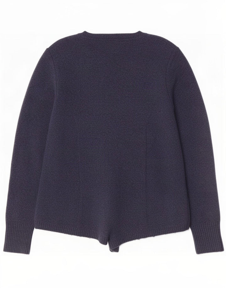 White Stuff Suéter tipo cárdigan abierto para mujer UK 40 Mediano Azul marino Nylon