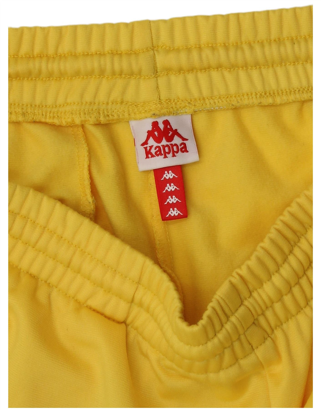 Kappa Hombre Shorts Deportivos Gráficos Poliéster Amarillo Medio