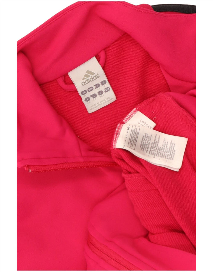 Adidas - Chaqueta de chándal para mujer, talla 40, poliéster rosa grande