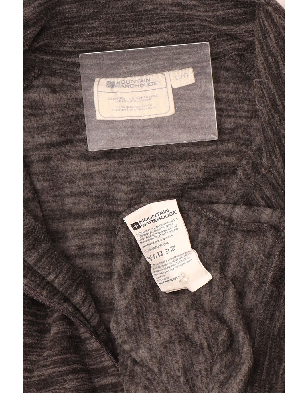 Jersey de forro polar con cuello y cremallera para hombre de Mountain Warehouse Poliéster moteado gris grande