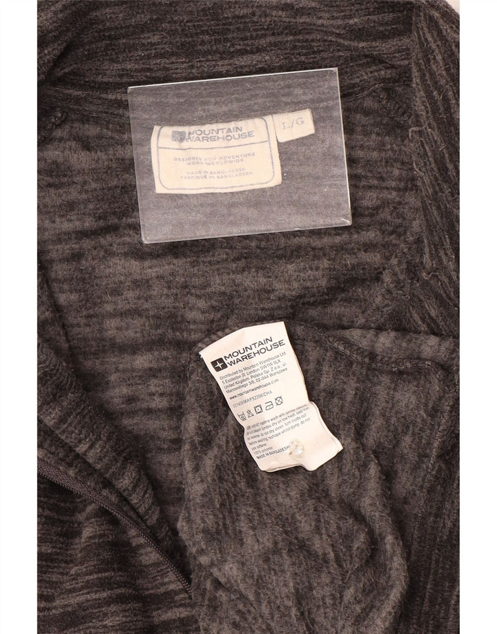 Jersey de forro polar con cuello y cremallera para hombre de Mountain Warehouse Poliéster moteado gris grande