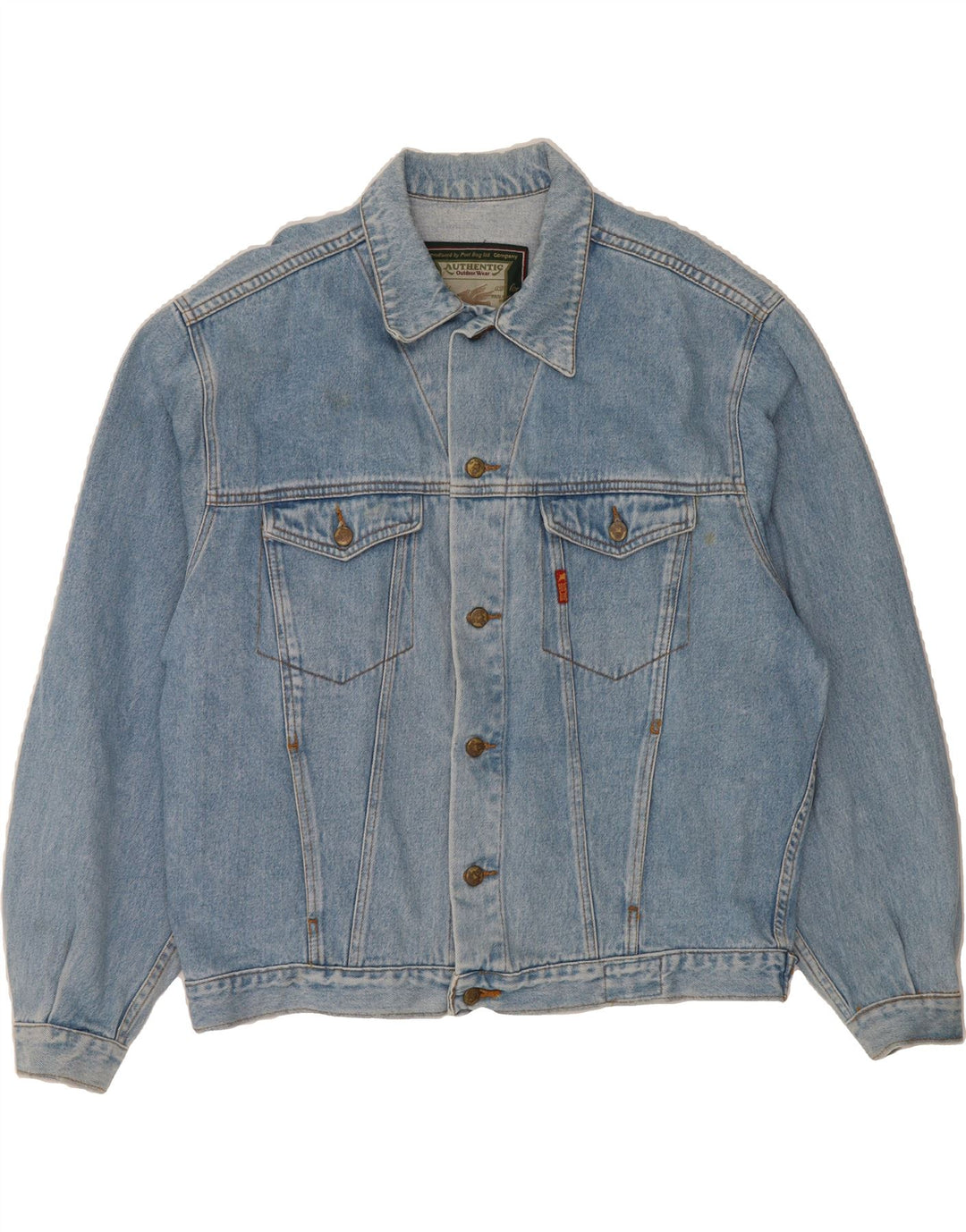 VINTAGE Mens Denim Jacket UK 42 XL Blue Cotton Vintage Vintage and Second-Hand Vintage from Messina Hembry 