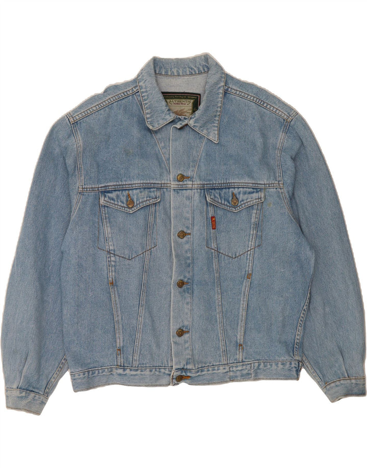 VINTAGE Mens Denim Jacket UK 42 XL Blue Cotton Vintage Vintage and Second-Hand Vintage from Messina Hembry 