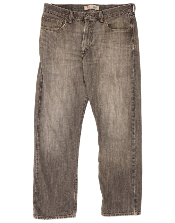 LEVI'S Vaqueros rectos 505 para hombre W33 L30 Algodón gris