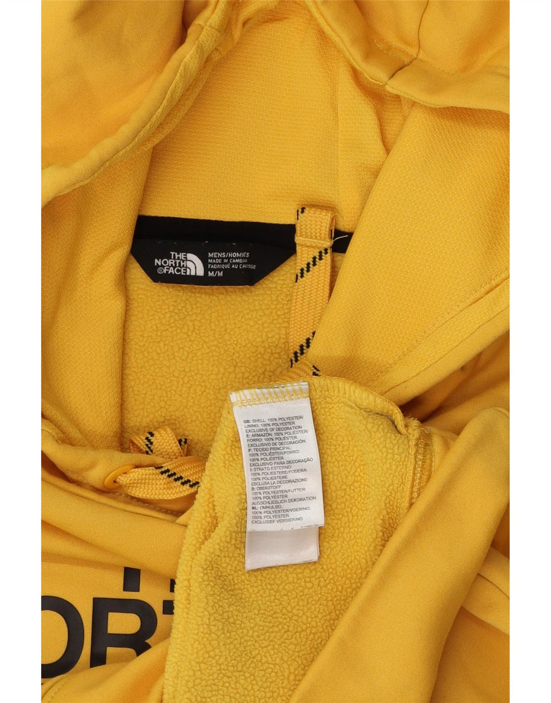 The North Face Jersey Con Capucha Gráfica Para Hombre Poliéster Amarillo Medio