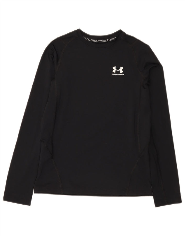 Under Armour Camiseta Heat Gear Manga Larga para Niños 9-10 Años Mediano Negro