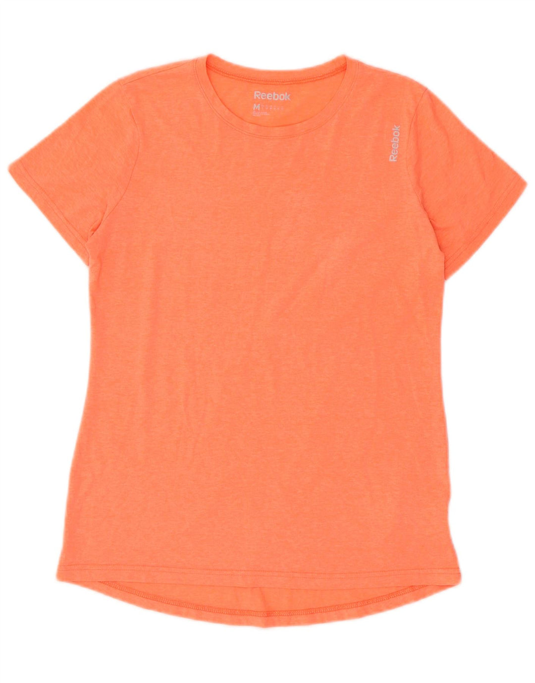 REEBOK Camiseta para mujer Top UK 12 Medio Naranja Poliéster moteado