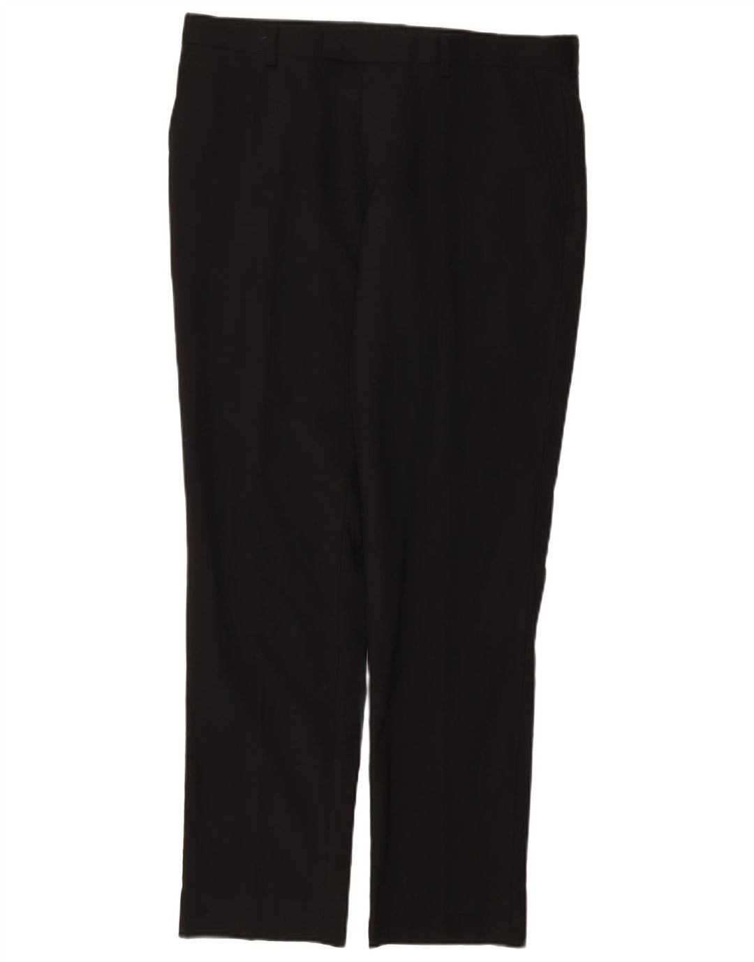 Dkny Pantalones Casuales Regulares Para Hombre W34 L31 Lana Negra