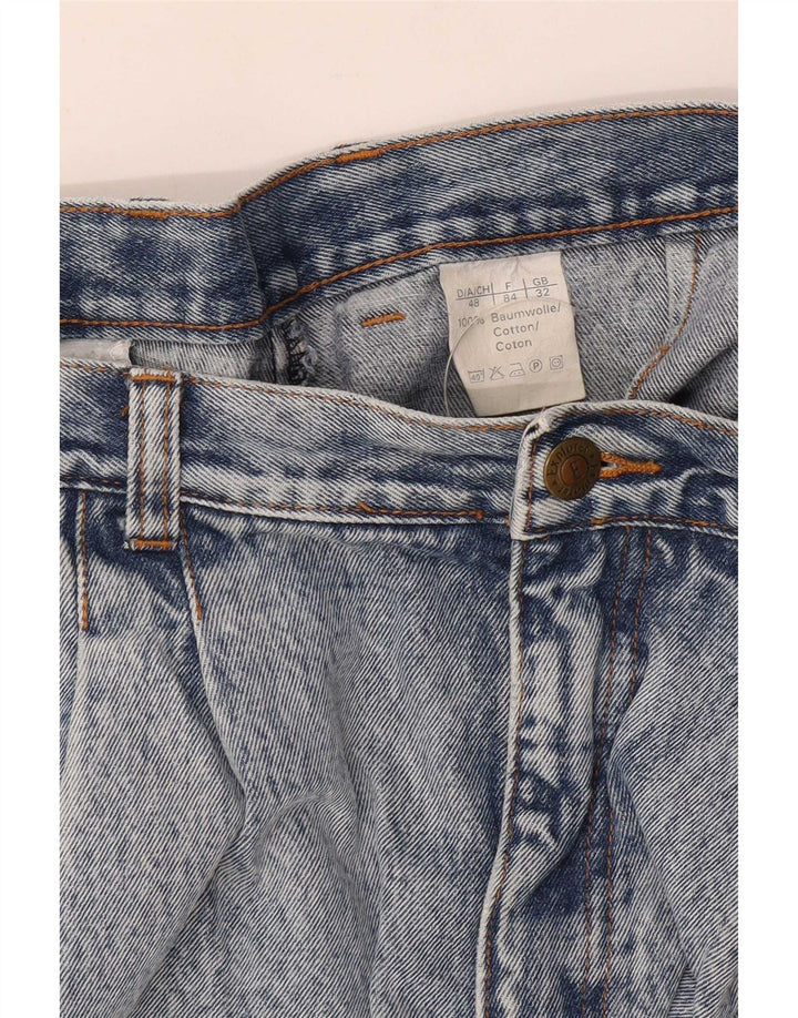 Explorer Mujer Pegged Denim Shorts W32 Grande Algodón Azul