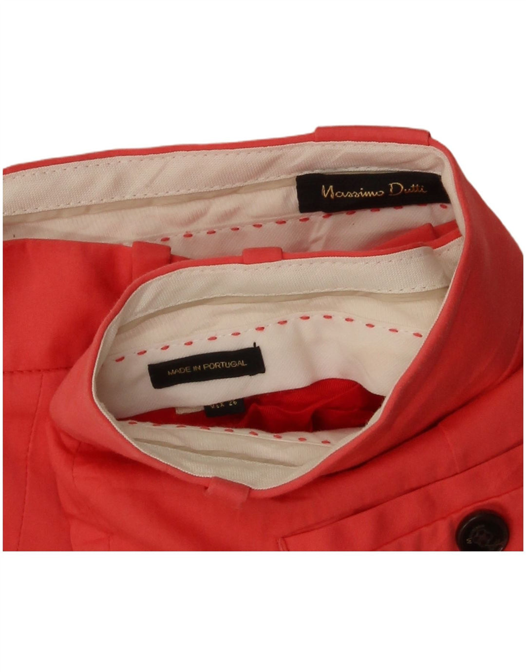 Massimo Dutti Hombre Pantalón Chino Slim W26 L29 Rosa