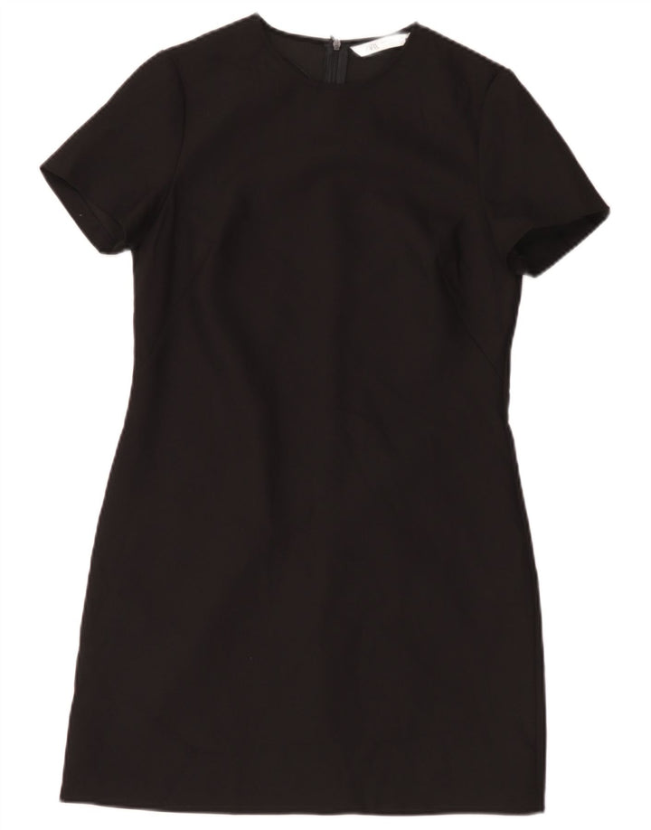 Zara Vestido tubo para mujer UK 42 Mediano Poliéster negro