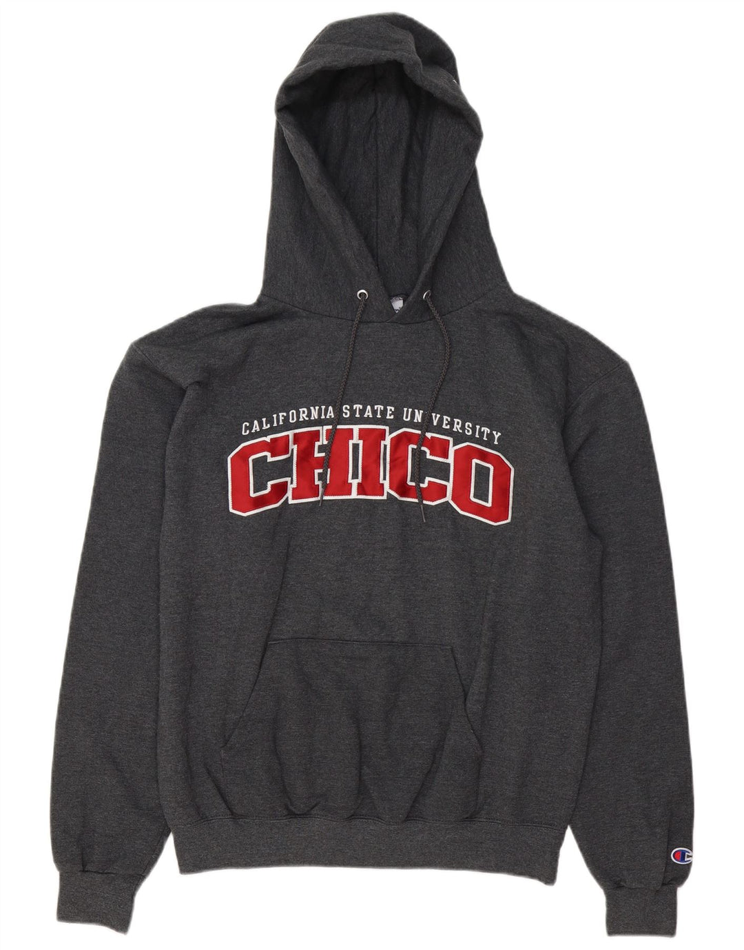 Champion Chico University Graphic Sudadera con Capucha para Hombre Jersey con Capucha de algodón Gris Medio
