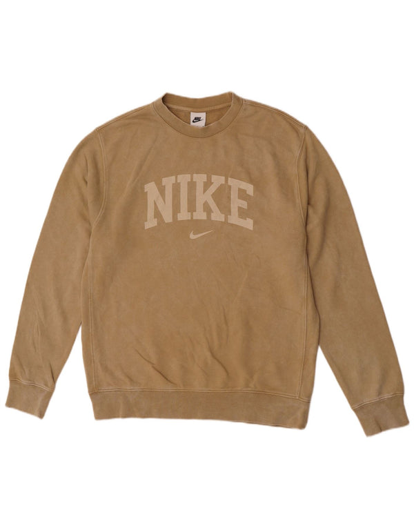 Nike Hombre Sudadera Gráfica Jersey De Algodón Marrón Medio