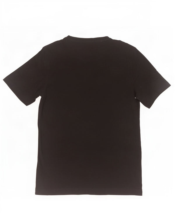 Dack's Mens Graphic T-Shirt Top Small Black Cotton
