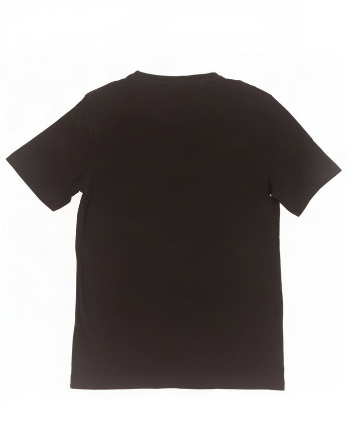 Dack's Camiseta gráfica para hombre Top pequeño de algodón negro