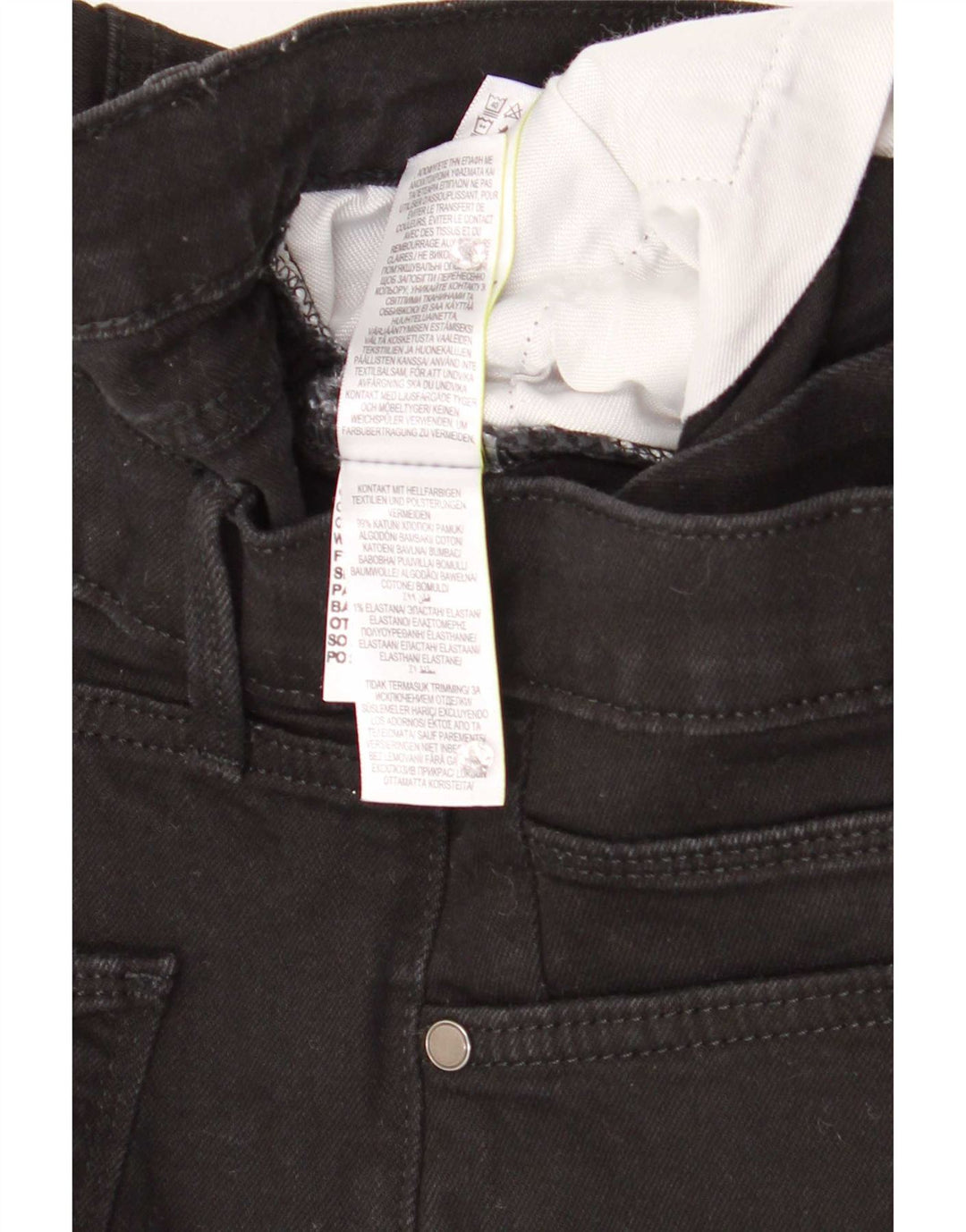 Marks & Spencer Jeans ajustados para hombre W34 L29 Algodón negro