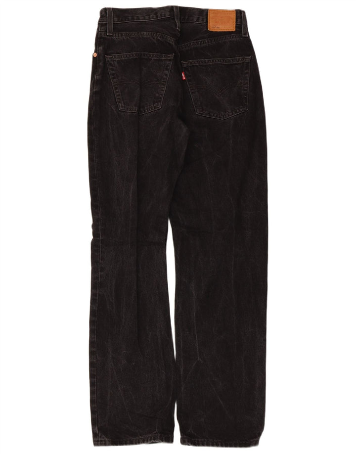Levi's Mujer 501 Vaqueros Rectos W26 L32 Algodón Negro