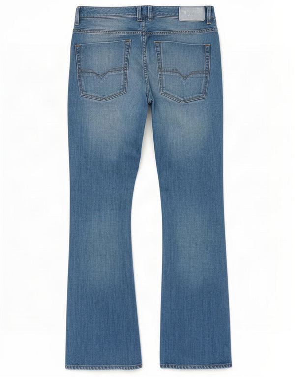 Diesel Hombre Zatiny Regular Fit Bootcut Jeans W33 L30 Algodón Azul