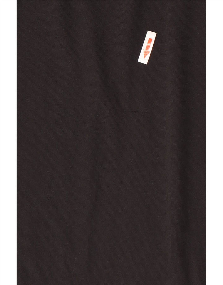 Adidas Mujer Climalite Camiseta Top UK 14 Mediano Negro Poliéster