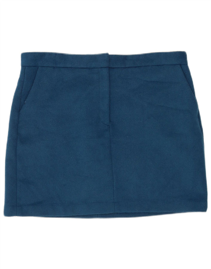 Marks & Spencer Minifalda para mujer UK 18 XL W36 Poliéster azul