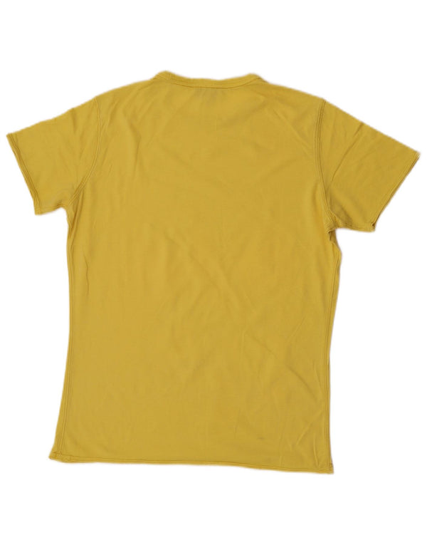 Diesel Mens Graphic T-Shirt Top Small Yellow