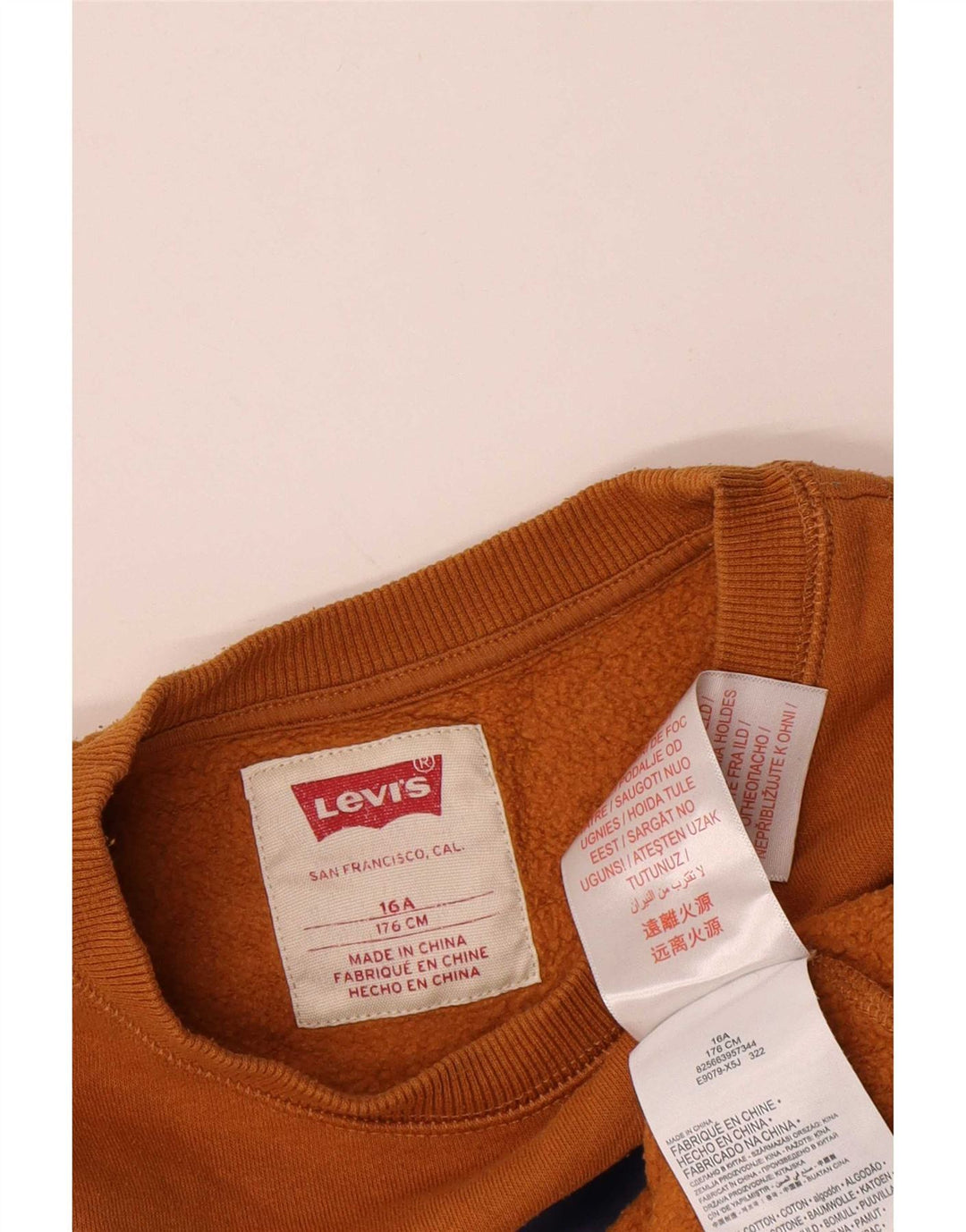 Levi's Boys Graphic Sudadera Jumper 15-16 Años Marrón Algodón