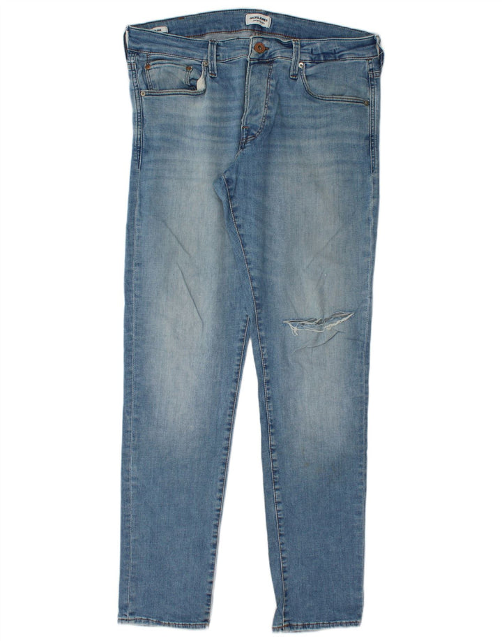 JACK & JONES Hombre GLENN Slim Jeans W33 L32 Algodón Azul